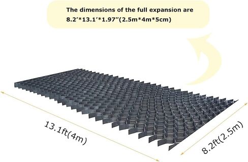 HDPE Honeycomb Geocell Ground Grid Permeable Pavers Dimensions of Each Grid 8.2′*13.1′*1.97″ in Kuwait