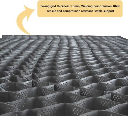 HDPE Honeycomb Geocell Ground Grid Permeable Pavers Dimensions of Each Grid 8.2′*13.1′*1.97″ in Kuwait