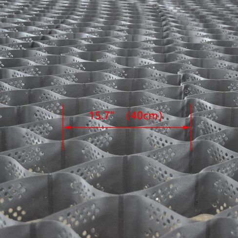 HDPE Honeycomb Geocell Ground Grid Permeable Pavers Dimensions of Each Grid 8.2′*13.1′*1.97″ in Kuwait