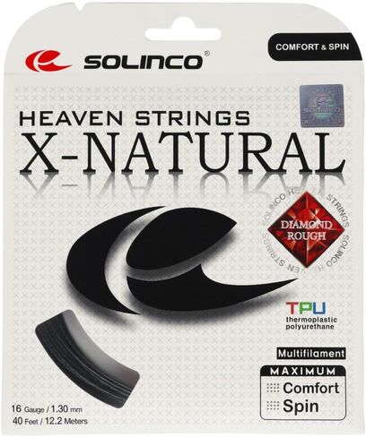 مجموعة خيوط التنس سولينكو X-Natural-16G-أسود in Kuwait