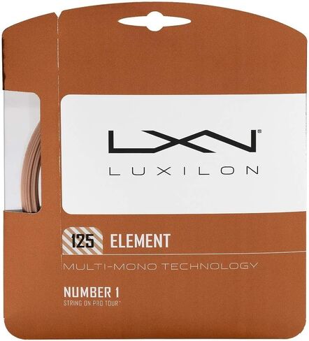 Luxilon Element 17 مقياس - 125 مم من البوليستر الناعم (البوليستر) أوتار مضرب التنس عبوتان (مجموعتان لكل طلب) in Kuwait