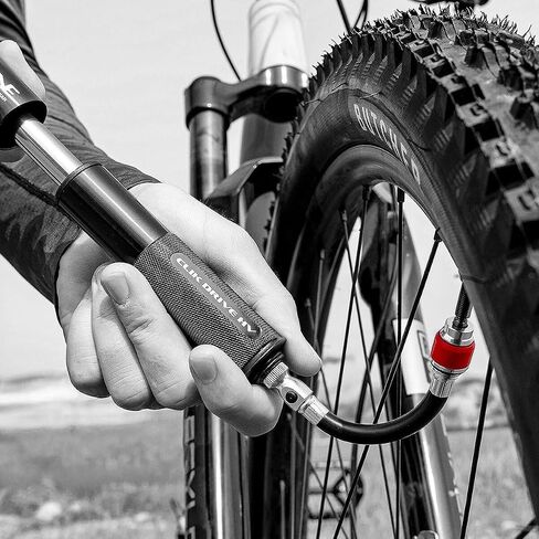 خرطوم LEZYNE Abs Flex مع Clik Chuck، اللون: أسود (1-RP-HOSE-V1CLK) | مضخات الدراجة in Kuwait