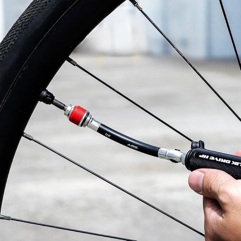 خرطوم LEZYNE Abs Flex مع Clik Chuck، اللون: أسود (1-RP-HOSE-V1CLK) | مضخات الدراجة in Kuwait