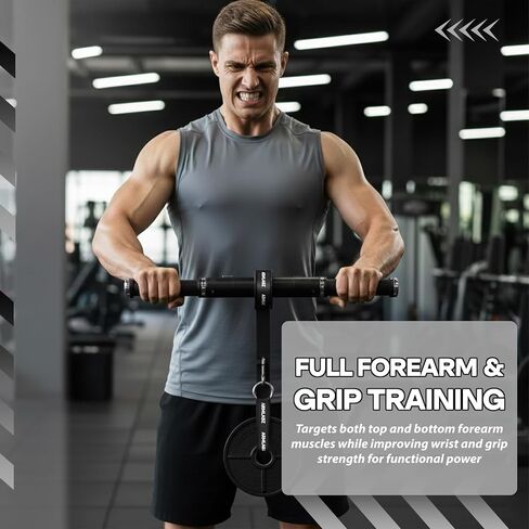 ArmLabz Forearm Roller 3.0 Premium Wrist Roller and Forearm Strengthener, Grip Strength Trainer and Hand Exerciser, Quick Reset, One Arm Use, Metal Core, Heavy-Duty Strap in Kuwait