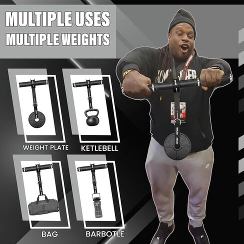 ArmLabz Forearm Roller 3.0 Premium Wrist Roller and Forearm Strengthener, Grip Strength Trainer and Hand Exerciser, Quick Reset, One Arm Use, Metal Core, Heavy-Duty Strap in Kuwait