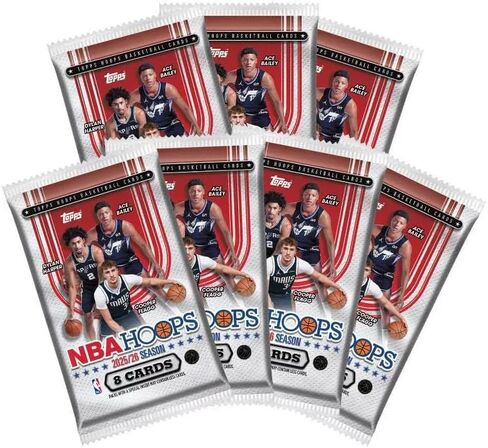 2025-26 Topps NBA Hoops Basketball Trading Card Value Box 7 Packs Per Box in Kuwait
