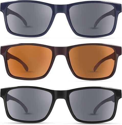 Ladeesse 3 Pack Bifocal Reading نظارات شمسية للرجال/النساء - الأزياء UV400 نظارة شمسية مع القراء بنيت في أشعة الشمس في الهواء الطلق in Kuwait