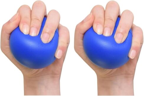 2Pcs Hand Exercise Grip Ball, Blue Finger Strengthener, Wrist and Hand Training Tool for Sports and Fitness in Saudi Arabia