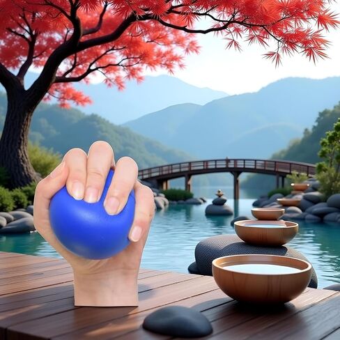 2Pcs Hand Exercise Grip Ball, Blue Finger Strengthener, Wrist and Hand Training Tool for Sports and Fitness in Saudi Arabia
