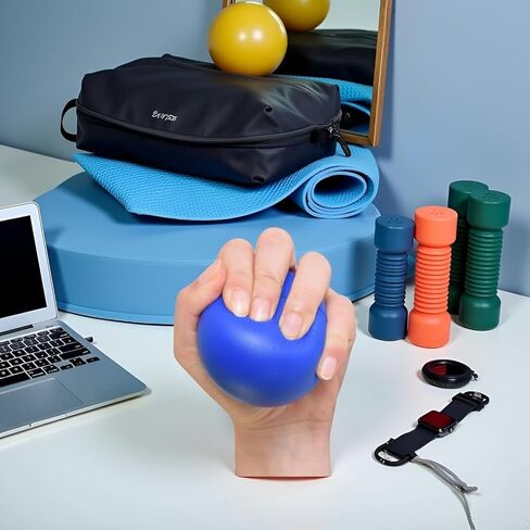 2Pcs Hand Exercise Grip Ball, Blue Finger Strengthener, Wrist and Hand Training Tool for Sports and Fitness in Saudi Arabia