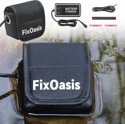 12V Fish Finder Battery and Charger Kit, Compact for Kayak Marine, Compatible with Garmin,GPS & Most 12V Electronics,5-Year Warranty in Kuwait