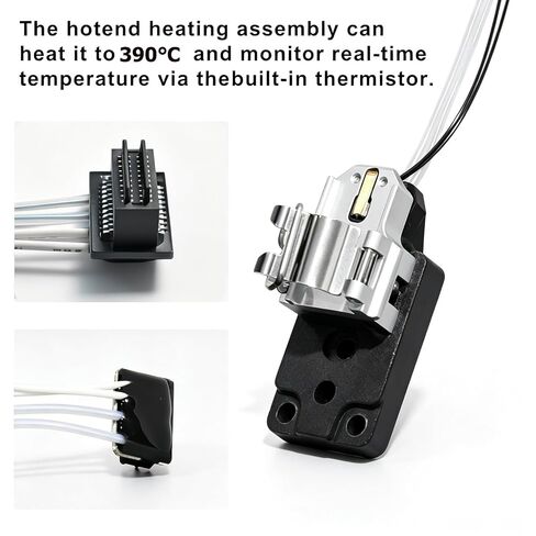 2-Pack Upgrade A1mini A1 Hotend Heating Assembly,Hot End Heating Component with Heater Cartridge & Thermistor for Bambu Lab A1 A1mini 3D Printer– Improved Nozzle Clip (No Too Tight/Loose) in Kuwait