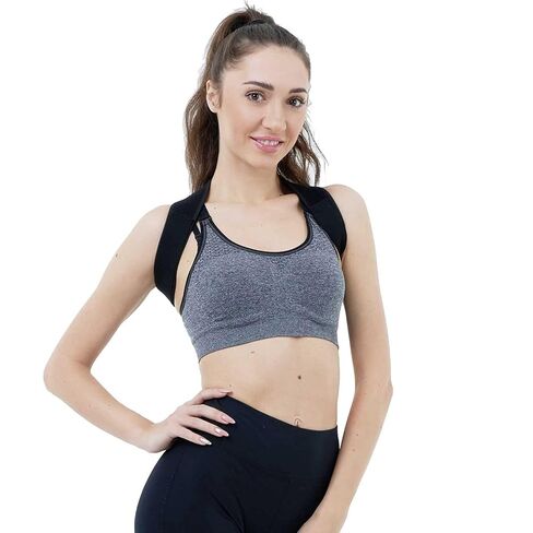 Posture Corrector for Women and Men,Adjustable Upper Back Brace, Breathable Back Support straightener, Providing Pain Relief from Lumbar, Neck, Shoulder, and Clavicle, Back. in Kuwait