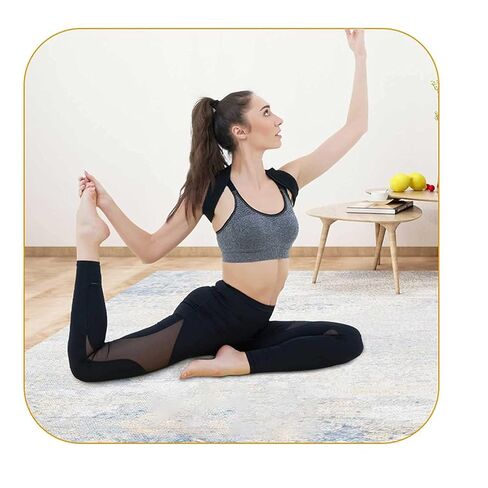 Posture Corrector for Women and Men,Adjustable Upper Back Brace, Breathable Back Support straightener, Providing Pain Relief from Lumbar, Neck, Shoulder, and Clavicle, Back. in Kuwait