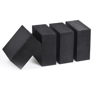 Rubber Sheet Rubber Bench Block Rubber Stamping Block Anti-Slip for Home Damping, 4Pcs,Thick 25mm,100mm x 50mm in Kuwait