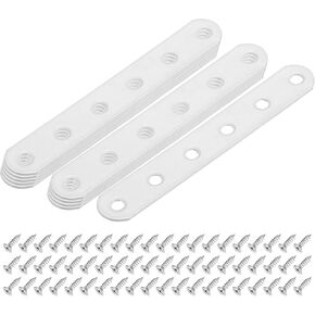 M METERXITY 10-Pack Flat Straight Brackets, 2.17 x 0.71 Inch Flat Bracket Mending for Wood Furniture/ Timber PC Case Holder, Plate Furniture Brace [Gold] in Kuwait