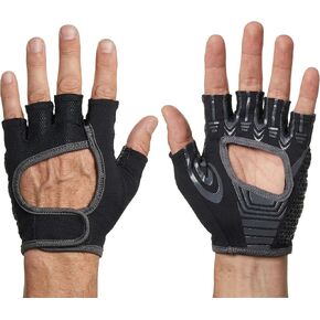 Gloves for Hyrox | Competition & Training | Lightweight, Sweat Wicking, Grip Gloves with TRG-Hex Palm Cushioning | Anti-Slip for Ski Erg, Sled Pull, Farmers Carry in Saudi Arabia