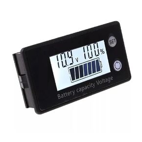 1pc Battery Capacity Indicator 8V-100V Lead Acid Lithium LiFePO4 Car Motorcycle Voltmeter Voltage Gauge 12V 24V 48V 72V 6133A(Blue Screen) in Kuwait