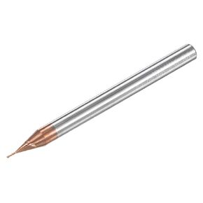 Square Nose End Mill, 0.5mm Solid Carbide AlTiSin Coated Long Reach CNC Router Bits 2 Flutes Milling Cutter with Extended Neck, 3mm Cutting Length 4mm Shank in Kuwait
