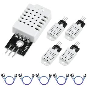 Aifeier ET 5Pcs DHT22 Digital Temperature Humidity Sensor Module with Cable | Wired Temperature-Humidity Monitor for Ard uino | Replace AM2302 SHT11 SHT15 Electronic Practice DIY in Saudi Arabia