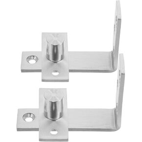 2pcs Stainless Steel Concealed Door Hinges with Pivot Shaft, Invisible Heavy Duty Hinges for Wood and Metal Doors, Suitable for Security Windows and Cabinets in Saudi Arabia