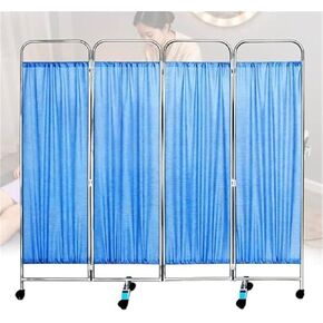 Portable Medical Privacy Screen with Wheels - Foldable Room Divider Waterproof Partition for Hospitals Clinics Bedrooms Salons(6 Panel) in Kuwait