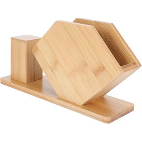 Fan Shape Large Napkin Holder with Toothpick Storage Box, 13x24cm Decorative Tissue Dispenser for Restaurant, Hotel, Coffee Shop Tabletop Organizer in Kuwait