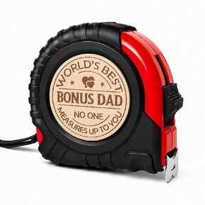 Fathers Day Dad Gifts from Daughter Son, Dad Gifts Personalized Engraved Tape Measure Birthday Woodworking Carpenter Tool Gifts for Men 25FT/7.5m (Dad) in Saudi Arabia
