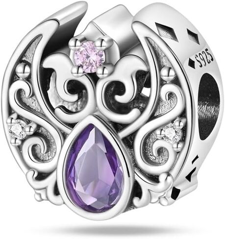 Cycuff 925 Sterling Silver Charms مناسبة لقلادات السحر ، معلقات سوار الخرز هدية المجوهرات للنساء أصدقاء العائلة (سحر الصلاة) in Kuwait