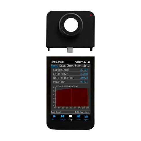 HPCS330IR Spectrometer 760-1100nm Measures Light Intensity /cm2 and Flicker in Kuwait