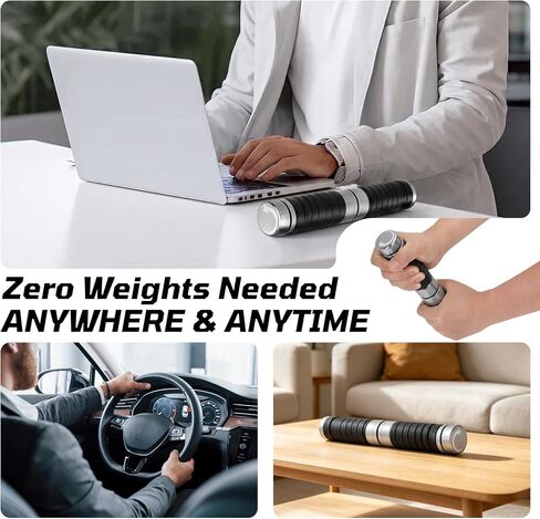 Adjustable Wrist Strengthener, Forearm Exerciser with Resistance, Enhance Grip Strength & Wrist Flexion, Portable Wrist Trainer for Muscle Building, Injury Recovery & Fitness Training in Kuwait