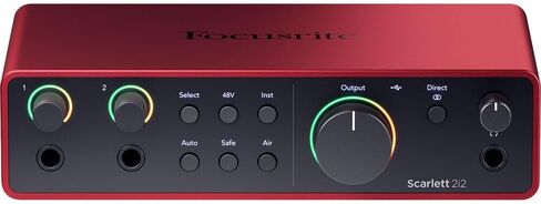 Focusrite Scarlett 2i2 Audio Interface + Aston Origin Stereo Pair Microphones Bundle – USB Recording Kit for Home Studio, Podcasting & Vocal Recording in Saudi Arabia
