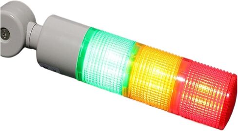 ضوء كومة صناعي متعدد الطبقات LED إنذار إشارة تحذير ثابت/فلاش لتحذير برج الآلات DC12V24V مصباح LTA AC110V220V (3 طبقة-لا صفارة، تيار مستمر 12 فولت) in Kuwait