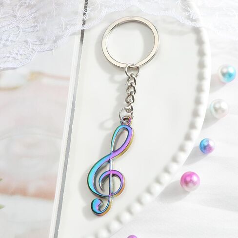 Music Note Keychain,Music Keychain for Women Men,Musical Gift for Friends Teachers Musicians Birthday Christmas in Saudi Arabia