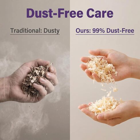 Natural Aspen Shavings Pet Bedding 5.5 Lb, Low-Dust & Chemical-Free, Ultra-Absorbent Cage Litter for Hamsters, Rabbits, Gerbils & Small Animals, Biodegradable Wood Shavings in Saudi Arabia