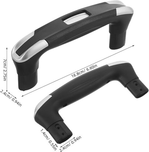 FOMIYES Heavy Duty Black Plastic Telescopic Handle Replacement for Suitcase and Trunk Case, Precise Fit Luggage Handle Spare Part for Travel Suitcase Repair in Kuwait