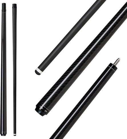 Carbon Fiber Short Pool Cue,32"/36"/42"/48" Low Deflection Kids Pool Cue,Professional Carbon Fiber Billiard Cue Shaft 5/16×18 in Kuwait