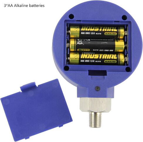 مجموعة قياس الضغط الرقمي للتبريد HVAC من Elitech -14.5-500 رطل لكل بوصة مربعة و-14.5-800 رطل لكل بوصة مربعة 1/8 بوصة NPT in Kuwait