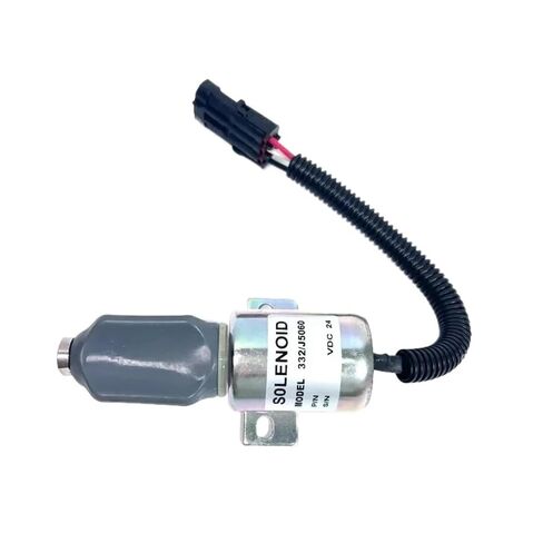 for JS200 Excavator Closing Solenoid Valve 322-J5060JCB 24V Diesel Engine Stop Solenoid Valve 322/J5060 in Saudi Arabia