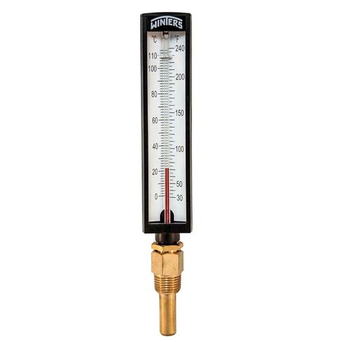 Winters TAS132LF 5S2 ميزان حرارة جيد خالي من الرصاص، 1/2 بوصة NPT، 30/240 درجة فهرنهايت، متصل بالأسفل in Kuwait