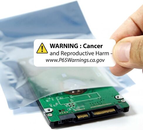 1000 Pcs California Prop 65 Warning Labels, 0.5 x 1.5 Inch Self Adhesive California Cancer and Reproductive Harm Sign Labels for Products and Consumer Alerts in Kuwait
