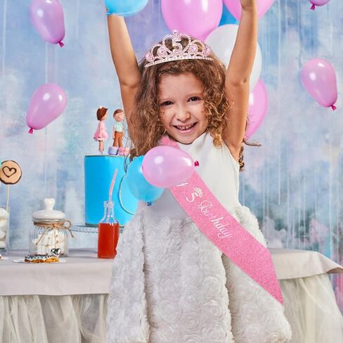 Jaciya 5th Birthday Crown & Sash in Saudi Arabia