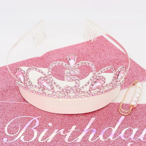 Jaciya 5th Birthday Crown & Sash in Saudi Arabia