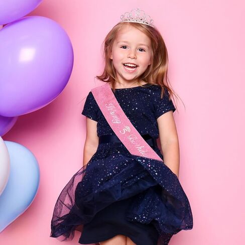 Jaciya 5th Birthday Crown & Sash in Saudi Arabia