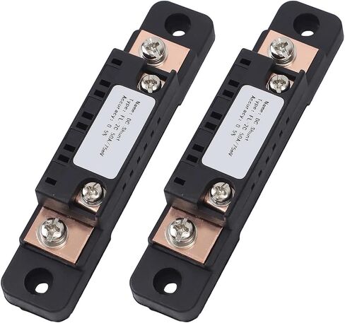 2 قطعة FL-2C 50A 75mV تيار مستمر أمبير تحويلة، 0.5% دقة قياس المقاوم الحالي، النحاس المنغنيز، لاختبار مقياس التيار الكهربائي، أسود in Kuwait