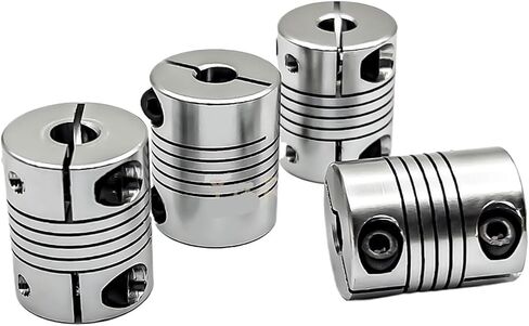 1PCS D20L25 Coupling Aluminum Alloy Elastic Bore 4/5/6/6.35/8/9.5/10mm(5mm to 5mm) in Saudi Arabia