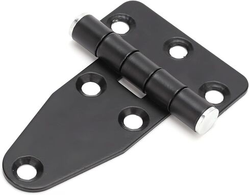 Zunate TShape Hinge, Black Stainless Steel Cabinet and Shutter Hardware with 6 Positioning Screw Holes for Electric Generator Gate Door Fixation Mounting Unit in Kuwait