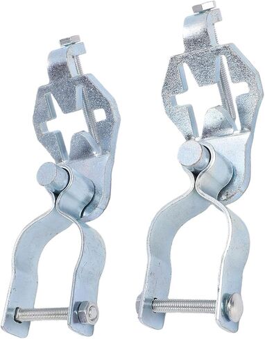 Garosa T Post Gate Hinge Kit شديدة التحمل T Post Hinge Pins مجموعة كاملة من 2 مع بناء فولاذي مجلفن لسلسلة ربط السور بوابة المزرعة حديقة الفناء الخلفي in Kuwait
