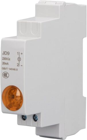 DIN السكك الحديدية LED مؤشر ضوء الدائرة إشارة مؤشر نوع السكك الحديدية مؤشر LED لصندوق التوزيع التيار المتناوب تيار مستمر 230 فولت (أخضر) in Kuwait