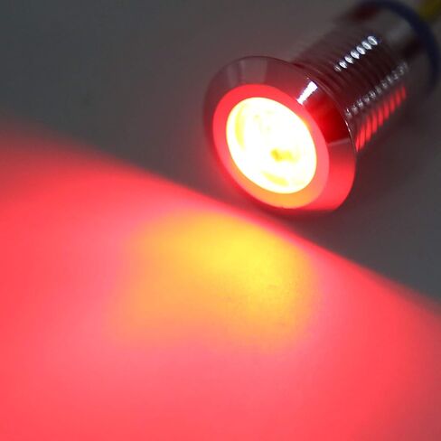 Hilitand 4 مجموعات من مصابيح LED الدائرية ذات الأنود المشترك، مؤشر ضوئي LED ملون سلكي مسبقًا 10 مم 12‑24 فولت (أحمر وأخضر) in Kuwait